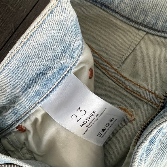 Mother denim stunner zip ankle step fray jeans size size 23 - Picture 4 of 5